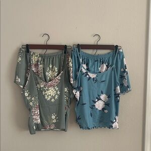 Floral Camisole and Short Sleepwear Sets